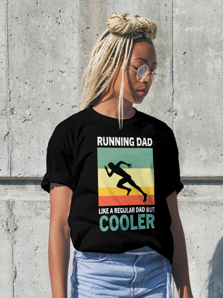 running dad like a regular dad but cooler