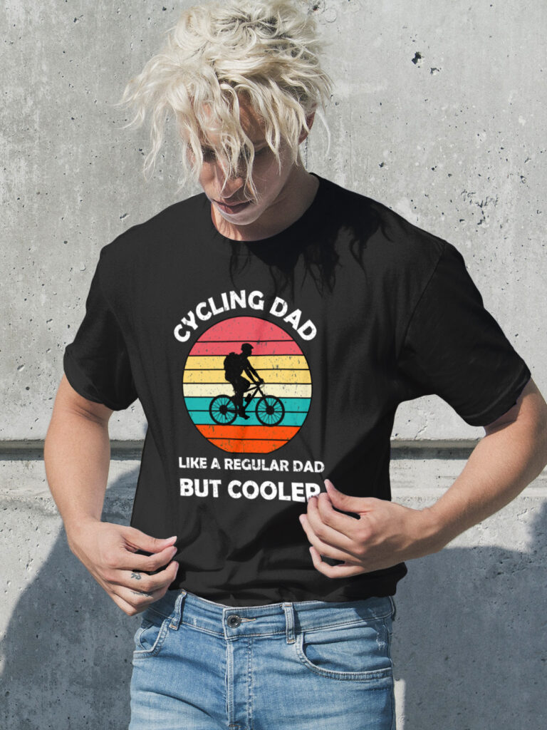 Cycling Dad Like A Regular Dad But Cooler  T shirt