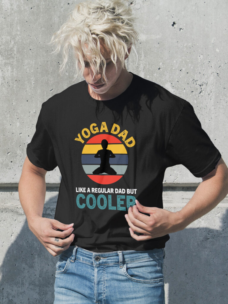 Yoga Dad Like A Regular Dad But Cooler T shirt