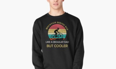 mountain biking dad like a regular dad but cooler