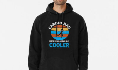 Funny cardio Dad Like A Regular Dad But Cooler Best Gift for Father's Day ,bmx Training Lovers Pullover Hoodie