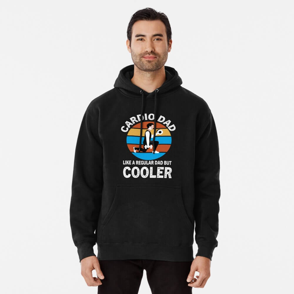 snowboarding Dad Like A Regular Dad But Cooler-pullover hoodie men