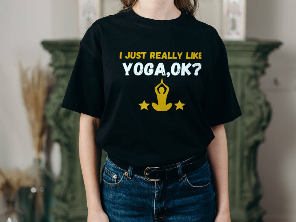 funny yoga t shirt 